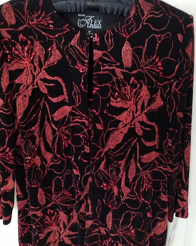 ALEX EVENING 2PC SMALL PEITIT IN THIS METALLIC